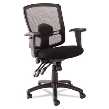 FINE-LINE Etros Series Petite Mid-Back Multifunction Mesh Chair, Black FI2524159